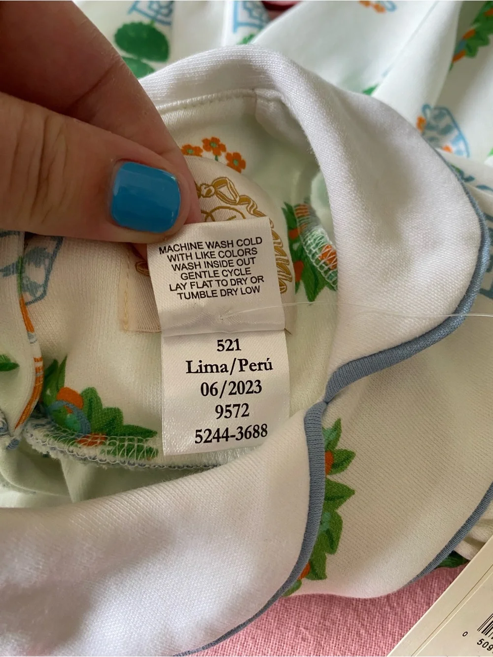 TBBC The Beaufort Bonnet Company Maerin Fitz Frock Dress White Blue 6-12 months